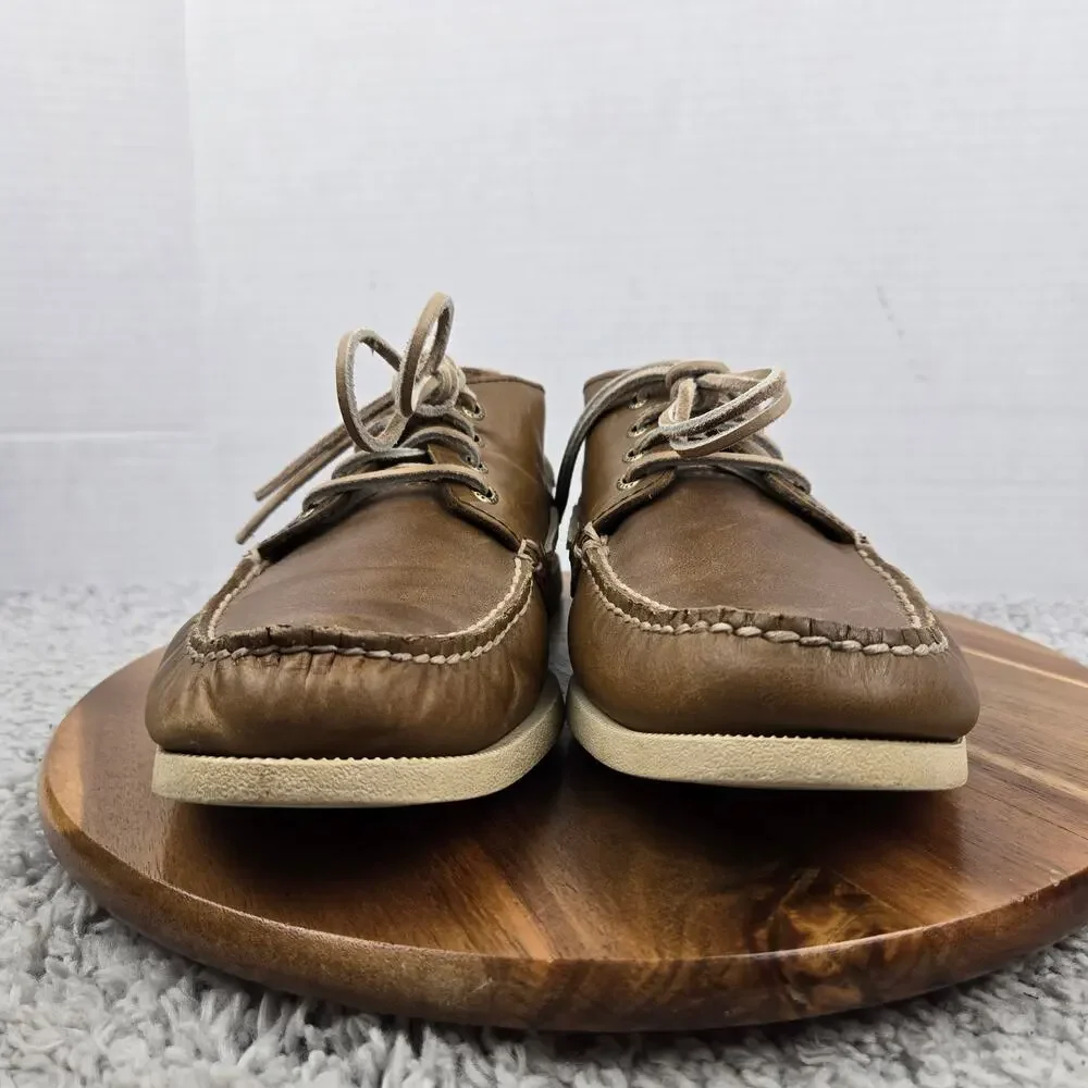 Sperry Top Sider Men 12M Authentic Original Brown Leather Chukka Boot Boat Shoe